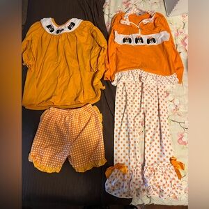 Tennessee Volunteers Smokey Girls 5-6 Outfits Orange and white